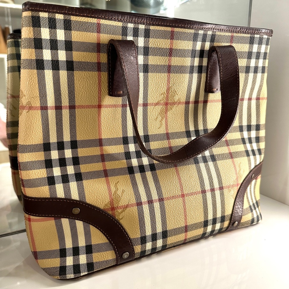 Burberry Haymarket Check Medium Tote